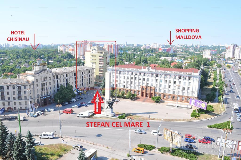 Homeservice Apartments On Stefan Cel Mare Boulevard คีชีเนา ภายนอก รูปภาพ